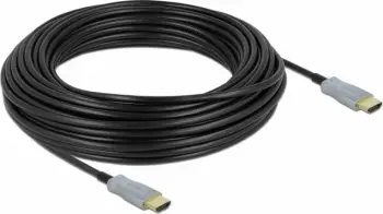 Kabllo HDMI optik DeLOCK 20m, 4K 60Hz, e zezë
