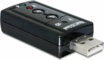 Adapter audio USB DeLOCK 63926, 7.1 kanale, 24 bit, i zi