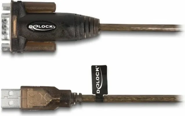 Adapter USB 2.0 DeLOCK, Type-A në RS-232 DB-9, 1.5m, zi - 4