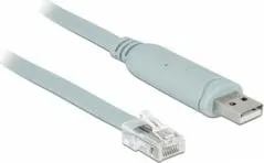 Kabllo USB në RS-232 DeLOCK 63911, 1m, blu - 1