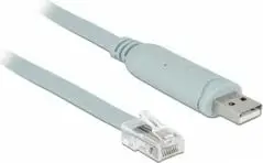 Kabllo USB në RS-232 DeLOCK 63911, 1m, blu