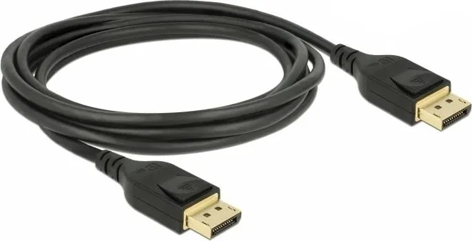Kabllo DisplayPort DeLOCK 85661, 3m, 8K, e zezë - 1