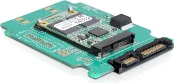 Adapter mSATA në SATA LANCOM DeLOCK 61881, 2.5 inch, i brendshëm, port 22-pin, ngjyrë e gjelbër