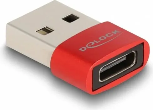 Adapter USB DeLOCK USB 2.0, USB A në USB C, e kuqe - 2