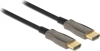 Kabëll HDMI DeLOCK Active Optical, 20m, 8K 60Hz, i zi/argjendtë