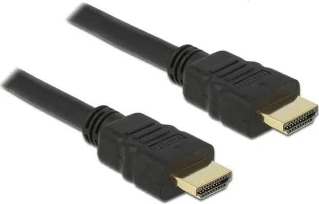 HDMI kabllo DeLOCK 84751, 0.5m, 4K, 10.2 Gbit/s, e zezë - 1