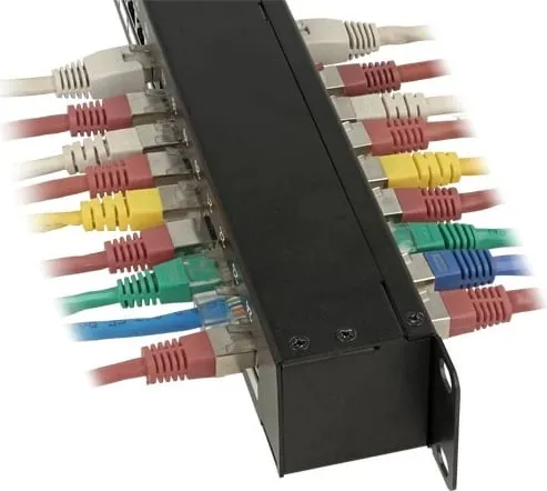 Patch panel DeLOCK 43295, 24 porta, Cat6, 1U, e zezë - 2