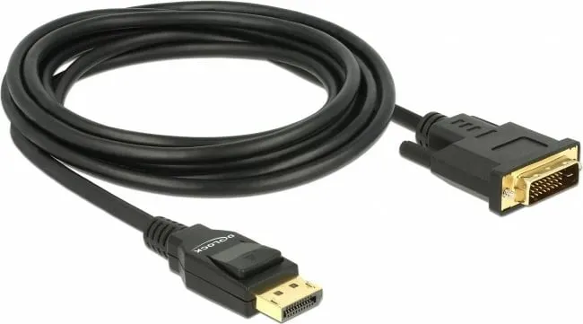 Kabllo DisplayPort në DVI-D DeLOCK 85314, 3m, e zezë - 1