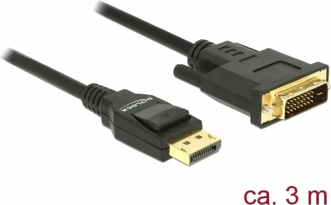 Kabllo DisplayPort në DVI-D DeLOCK 85314, 3m, e zezë - 2