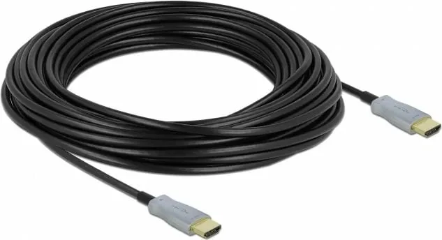 Kabllo HDMI optike aktive DeLOCK 15m, 4K 60Hz, e zezë - 1