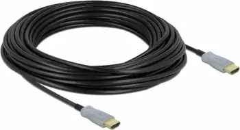 Kabllo HDMI optike aktive DeLOCK 15m, 4K 60Hz, e zezë