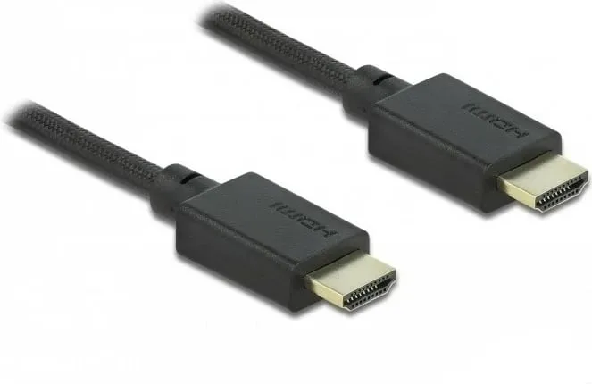 HDMI kabllo DeLOCK High Speed 2m, 48 Gbps, 8K, e zezë - 1