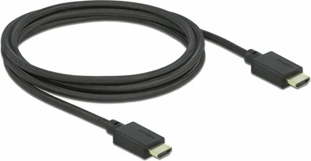 HDMI kabllo DeLOCK High Speed 2m, 48 Gbps, 8K, e zezë - 2