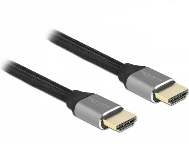 Kabllo HDMI DeLOCK Ultra High Speed 3m 48Gbps 8K 60Hz, gri - 1