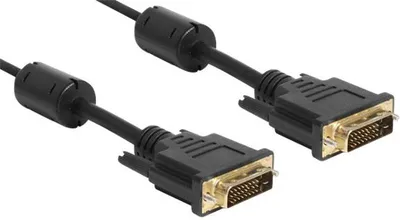 Kabllo Delock DVI-D - DVI-D, 1m, e zezë - 1