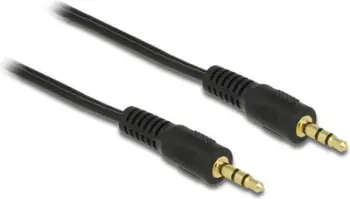 Kabllo Delock Jack 3.5mm - Jack 3.5mm, 2.5m, e zezë