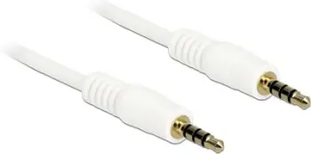 Kabllo Delock Mini Jack 3.5mm - 3.5mm, 0.5 m, e bardhë (83439)