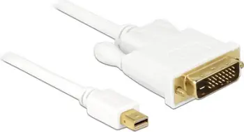 Kabllo Delock DisplayPort Mini - DVI-D 2 m, e bardhë