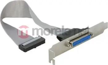 Përshtatës Delock DB-25 në IDC-26, 0.22m, i hirtë