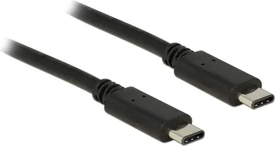 Kabllo Delock USB C - USB C 83672, 0.5 metra, e zezë - 1