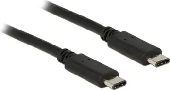 Kabllo Delock USB C - USB C 83672, 0.5 metra, e zezë