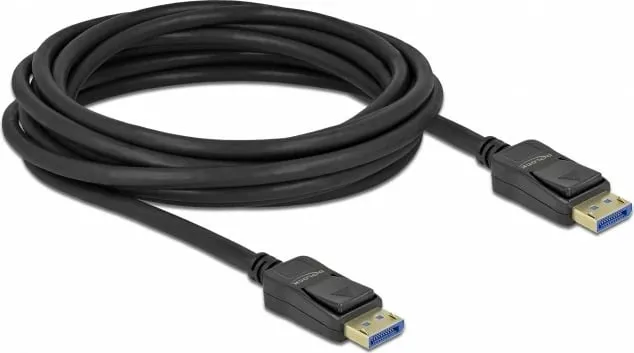 Kabëll DisplayPort DeLOCK 10K 60 Hz 54 Gbps 1 m, i zi - 2