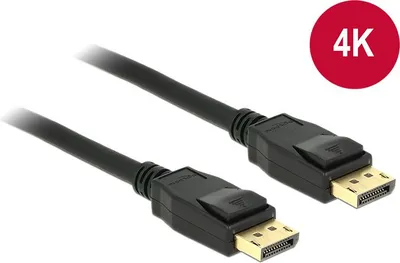 Kabllo Delock, DisplayPort - DisplayPort, 1 m, e zezë - 1