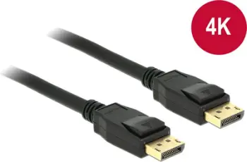 Kabllo Delock, DisplayPort - DisplayPort, 1 m, e zezë