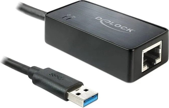 Adapter rrjeti DeLOCK 62121, USB 3.0, i zi - 1
