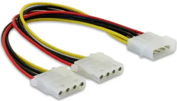 Përshtatës Delock Molex - Molex x2, 0.11m, shumëngjyrësh