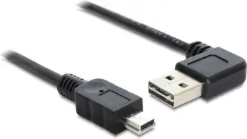Kabllo USB 2.0 DeLOCK 85175, 0.5m, USB A në Mini-USB B, i zi