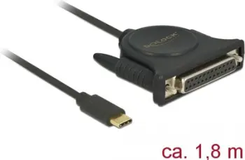 Kabllo USB-C > Adapter Parallel 25-polig, 1,80 m