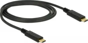 Kabllo Delock, USB-C - USB-C 1, 1 m, e zezë