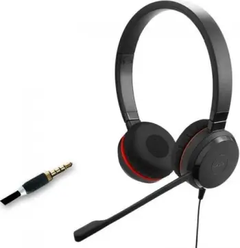 Kufje Jabra Evolve 30 II UC Duo, të zeza