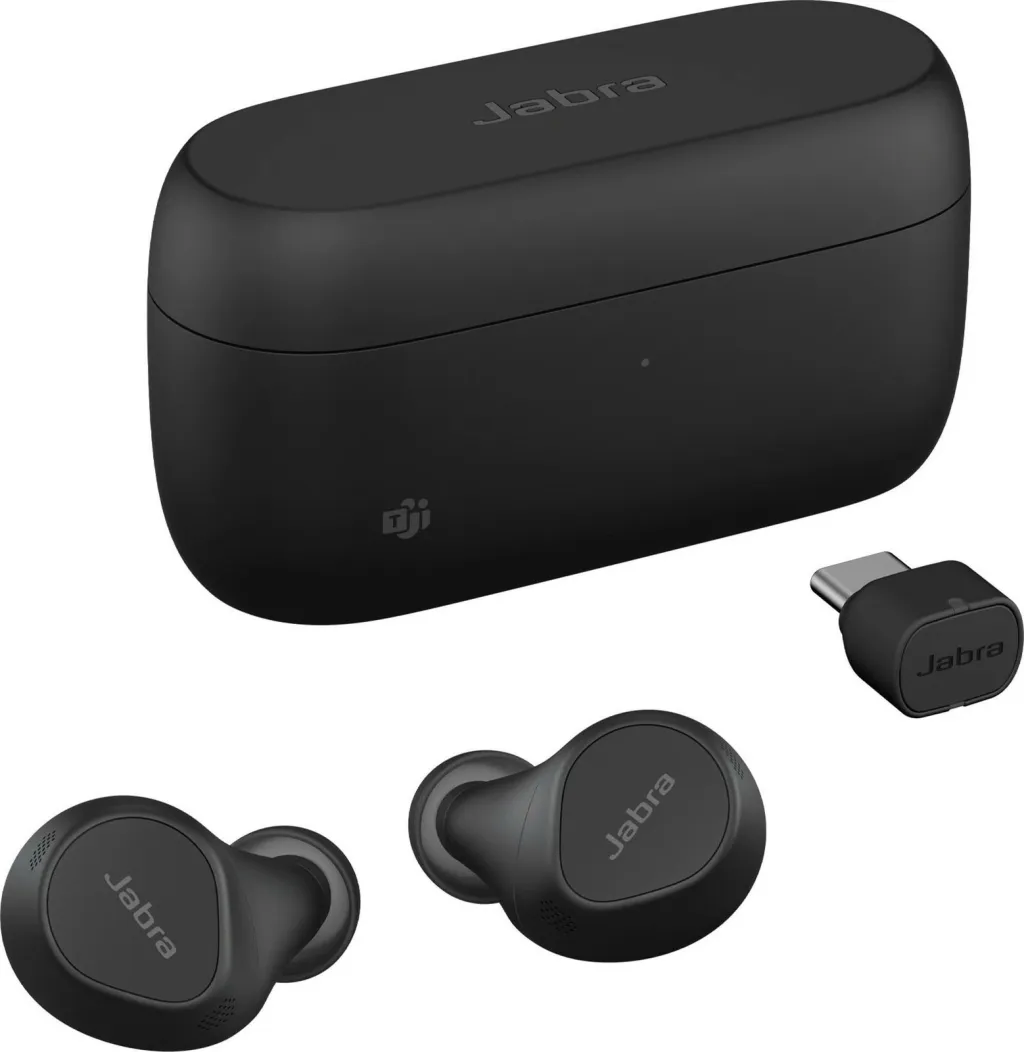 Kufje Jabra Evolve2 Buds, USB-C MS, të zeza - 1