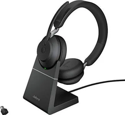 Kufje Jabra Evolve2 65 USB-A UC Mono, Bluetooth, të zeza - 1