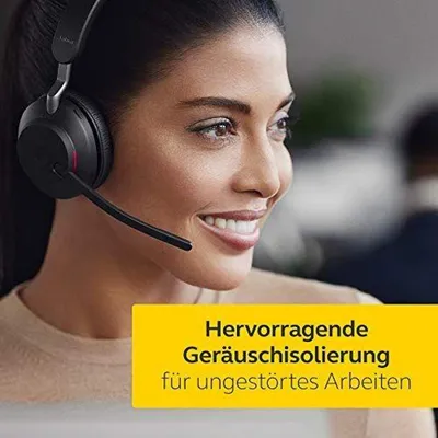 Kufje Jabra Evolve2 65 USB-A UC Mono, Bluetooth, të zeza - 2