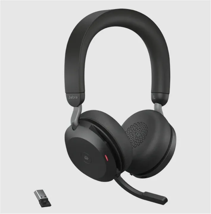 Kufje Jabra Evolve2 75, USB-A UC, të zeza - 1