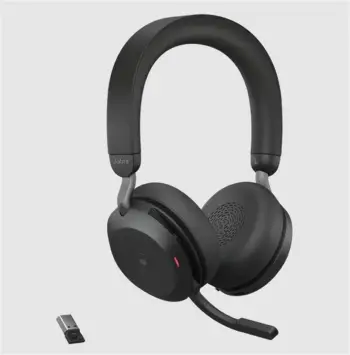Kufje Jabra Evolve2 75, USB-A UC, të zeza