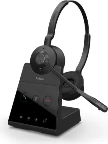 Kufje me mikrofon Jabra Engage 65 SE 9659-553-111 pa tela, binaurale, e zezë