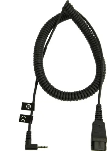 Kabllo lidhëse Jabra QD në 2.5mm për Panasonic, 0.5-2m, e zezë