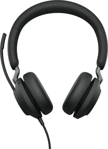 Kufje Jabra Evolve2 40 SE, me kabllo, USB-A/USB-C, për thirrje/muzikë, e zezë