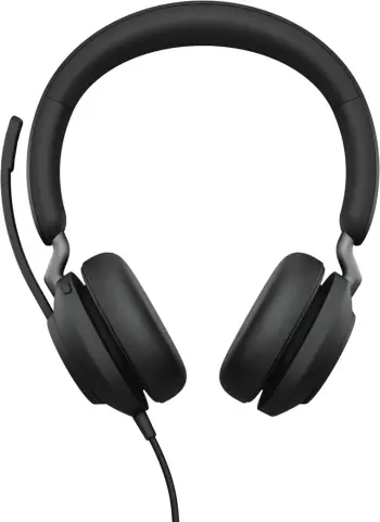 Kufje me mikrofon, Jabra EV402S2 24189-989-899, me kabllo, over-ear, të zeza