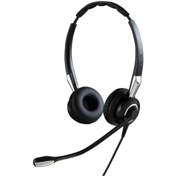 Kufje Jabra BIZ 2400 II Duo, me kabllo, QD, për zyrë/call center, e zezë