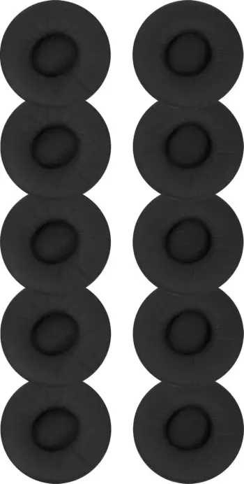 Jastëkë zëvendësues Jabra PRO 94xx, set 10 copë, lëkurë artificiale, të mëdhenj, të zi