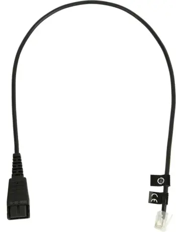 Kabllo Jabra 8800-00-01, QD në RJ10, 0.5m, e zezë