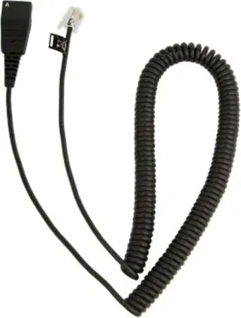 Kabllo Jabra QD to RJ10 2m (8800-01-37), 2 m, e zezë