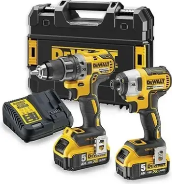 Set vegla elektrike DeWalt DCK268P2T, 6 pjesë, bateri Li Ion XR, në kuti TSTAK II