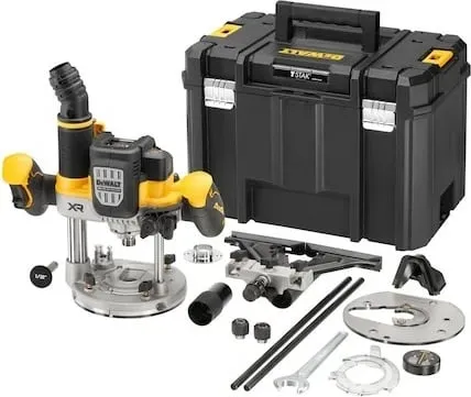 Freza elektrike DeWALT DCW620NT-XJ, brushless, 18V, 1600W, me valixhe, e zezë/verdhe - 6