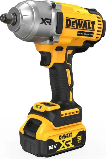 Çelës goditës me bateri DeWalt DCF900P2T, 18V, 2x 5.0Ah, i verdhë